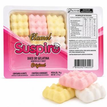 Imagem de SUSPIRO COLORIDO CLAMEL BABY 78g COM 08