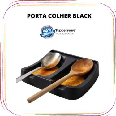 Imagem de Tupperware Descanso Apoio Suporte Porta Colher, Black