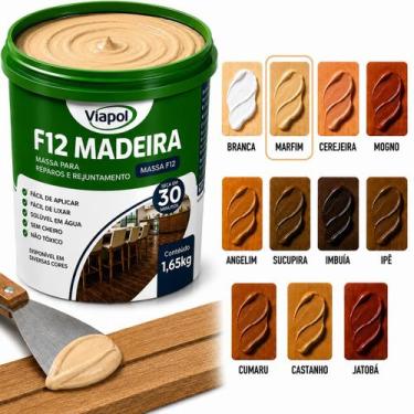 Imagem de Massa F12 Calafetar Para Madeira MDF Assoalho Correção Reparo Acabamen