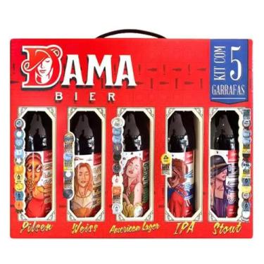 Imagem de Kit Cerveja Dama Bier Long Necks 5 Garrafas
