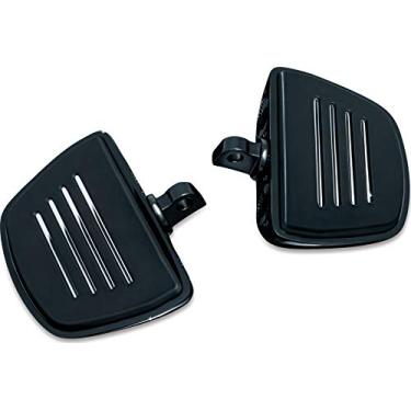 Imagem de Kuryakyn 7578 Componente de controle de pé de motocicleta: Mini prancha premium com adaptadores de montagem macho, preto brilhante, 1 par