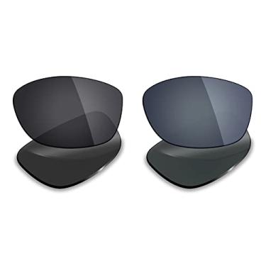 Imagem de 2 pares de lentes polarizadas de substituição da Mryok para óculos de sol Oakley Pit Bull – Opções