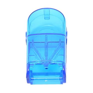 Imagem de Cortador de comprimidos, cortador de comprimidos ecológico profissional e estável para viagens em casa para pacientes e idosos para atividades ao ar livre (azul transparente)