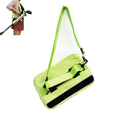 Imagem de Yajun Bolsa de armazenamento leve para taco de golfe, bolsa de transporte, tecido Oxford, organizador de tacos de golfe, acessórios esportivos duráveis, verde