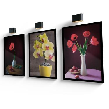 Imagem de Quadros Decorativos Para Sala Grande 60X40Cm Com Moldura