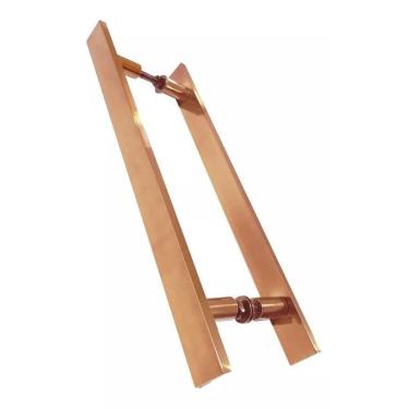 Imagem de Puxador Para Portas Madeira / Vidro Alumínio Rose - 40 Cm