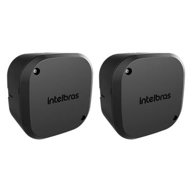 Imagem de Kit 2 Caixas de Passagem Plástica Câmeras Bullet/Dome Interno VBOX 1100 Black Intelbras