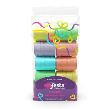 Imagem de Fitilho Candy Colors 05Mm X 50M Pacote Com 10 Un