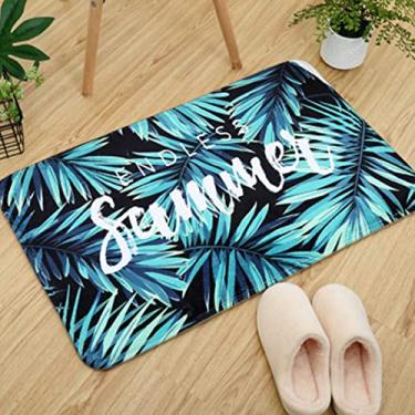 Imagem de Tapetes de banheiro, tapete de banho de espuma de memória de veludo, tapetes de banho antiderrapantes, lavagem à máquina, seca rapidamente, tapetes de banho de pelúcia ultra macios para banheiro, 50,8 x 76,2 cm