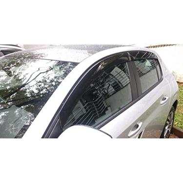 Imagem de Calha de Chuva Acrílica Defletora Slim Peugeot 208 2º Geração 2021/2023 TG Poli-20.011