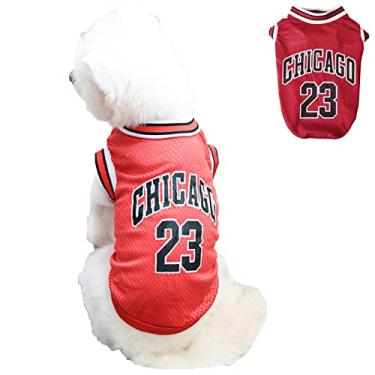 Imagem de Foern Camisa esportiva para cães, malha macia e confortável respirável para animais de estimação ao ar livre, colete elástico para cães pequenos, médios e grandes, vermelho, 3GG: 68 cm/26,8 pol