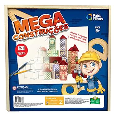 Imagem de Mega Construções - 120 Pçs Estojo Madeira