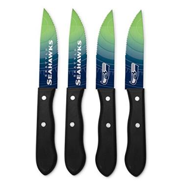 Imagem de Conjunto de facas de bife Sports Vault NFL Seattle Seahawks, 24,7 cm