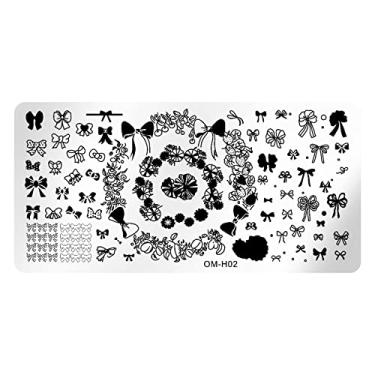 Imagem de Modelo De Unha Padrão De Carimbo De Unha Textura Textura Modelo De Impressão Ferramenta De Estampagem De Unhas Para Manicure Salon Home Halloween Natal