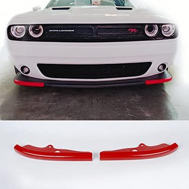 Imagem de Voodonala Capa protetora de reposição para Dodge Challenger Scat Pack R/T GT SRT Plus 2015-2021, não serve para corpo largo (vermelho, 2 peças/conjunto)