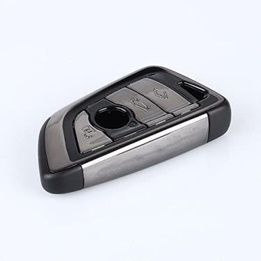 Imagem de CSHU Porta-chaves da capa do carro Porta-chaves Porta-chaves Bolsa-chave, adequado para BMW X1 X3 X5 X6 1 2 5 7 F15 F16 E53 E70 E39 F10 F30 G30, preto