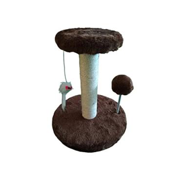 Imagem de Arranhador Para Gatos Poste Brinquedo Duplo Altaluce