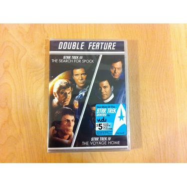 Imagem de Star Trek III - The Search for Spock / Star Trek IV The Voyage Home DOUBLE FEATURE [Unknown Binding]