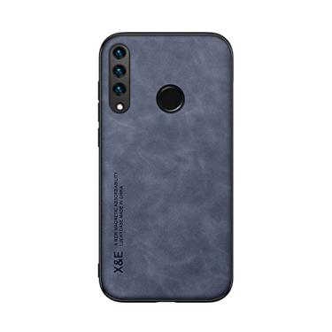 Imagem de Kepuch Silklike Capa para Huawei Nova 4E/P30 Lite - Case Placa de Metal Embutida para Huawei Nova 4E/P30 Lite - Azul