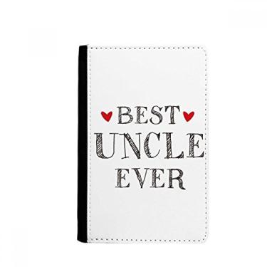 Imagem de Best Uncle Ever Quote Heart Passport Holder Notecase Burse Wallet Cover Card Purse, Multicolor