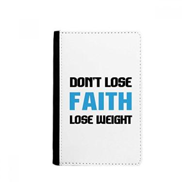 Imagem de Porta-passaporte com slogan de perda de peso Notecase Burse capa carteira porta-cartão, Multicolor