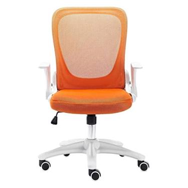 Imagem de cadeira de escritório Cadeira de computador Cadeira de escrivaninha ergonômica Cadeira de escritório dobrável Cadeira giratória Cadeira de jogos Cadeira de trabalho Cadeira (cor: laranja) needed