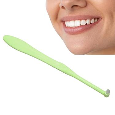 Imagem de Interspace Escova de dentes angular macia, escova de interespaço único escova de dentes ortodôntica escova de dentes de limpeza (verde)