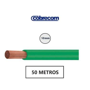 Imagem de Cabo Flexível 10mm - 50 Metros - Verde - Cobrecom