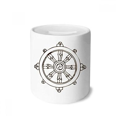 Imagem de DIYthinker Porta-moedas de cerâmica com leme de alfândega da cultura religião