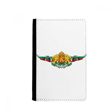 Imagem de Porta-passaporte com emblema nacional da bandeira da Bulgária Notecase Burse capa carteira porta-cartões