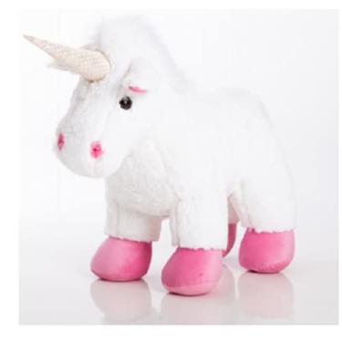 Imagem de Pelucia Unicornio Branco e Rosa Incriveis 30cm!