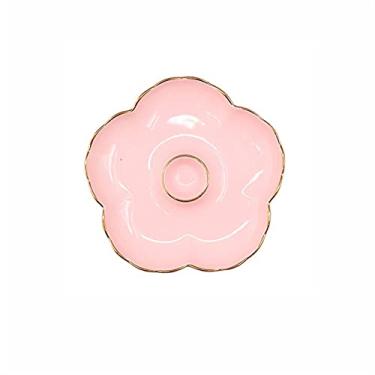 Imagem de GUIPAIHAI Prato de cerâmica criativo para bolinhos de massa com placa de vinagre para café da manhã prato de sobremesa estilo nórdico (cor: rosa)