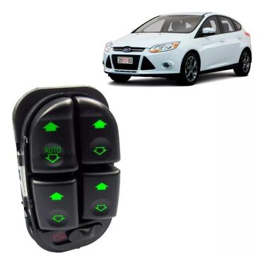 Imagem de Interruptor Botão Do Vidro Elétrico Ford Focus 4 Portas Quadruplo 14 Pinos Almapy 530022