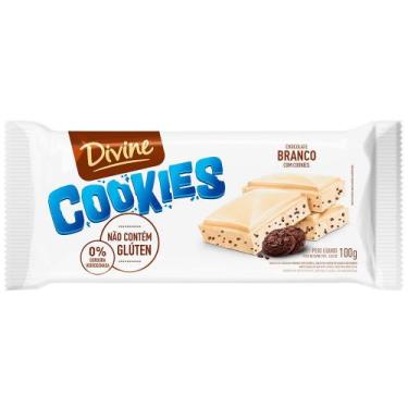 Imagem de Chocolate Branco Com Cookies Divine  Sem Glúten 14X90g