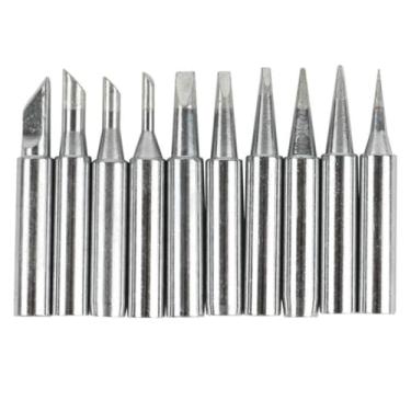 Imagem de 10 Ponteira 900 Mt pontas Ferro de solda e Estação Solda 936 881 702medidas variadas agulha fenda faca chanfrada grossa