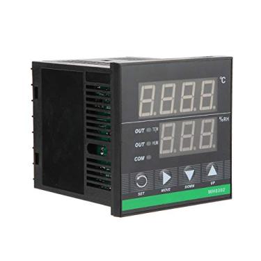 Imagem de Sensor de Umidade de Temperatura, Controlador Digital de Temperatura e Umidade 72x72mm Confiável para Controle de Depósito de Grãos para Agricultura Industrial