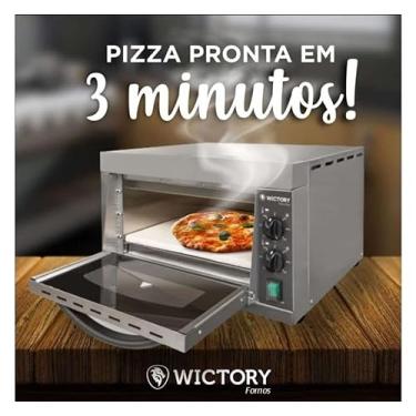 Imagem de Forno Elétrico Para Pizza Wictory Inox WP-80-220v