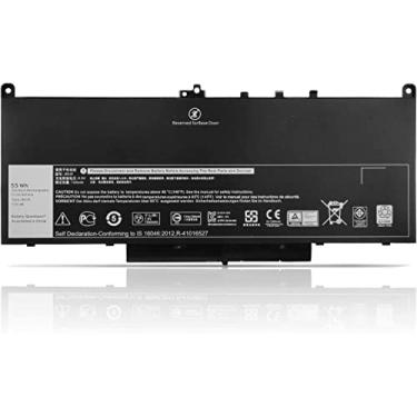 Imagem de Bateria do notebook 55WH MC34Y J60J5 Primary Laptop Battery Pack Replacement for Dell Latitude E7270 P26S001 Latitude E7470 P61G001 R1V85 451-BBSX 451-BBSY 451-BBSU 242WD 1W2Y2 GG4FM WYWJ2 7.6V