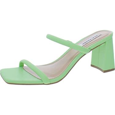 Imagem de Steve Madden Sandália feminina de salto Lilah, Verde claro, 6.5
