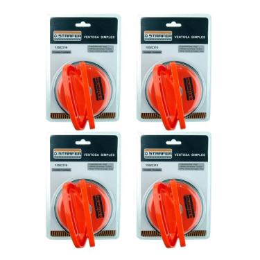 Imagem de Kit 4 ventosas simples capacidade 25kg starfer