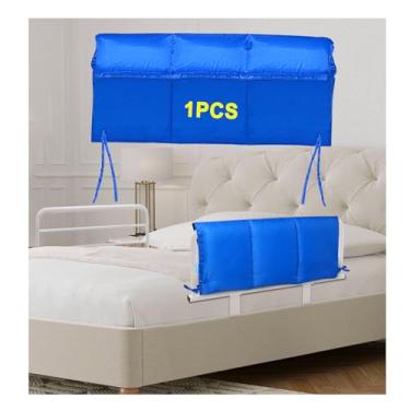 Imagem de Almofadas de trilho de cama para trilhos de cama de hospital capa de enchimento barreira de cama para adultos almofadas de espuma médica protetor de trilho protetor de segurança para idosos adultos