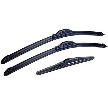 Imagem de Kit 3 Palheta Limpador Parabrisa Par Dianteiro e Traseiro Durável Reforçada Compatível Com (IX35 2008 á atual)