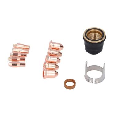 Imagem de Conjunto de Consumíveis de Tocha de Corte de Plasma de 13 Unidades, Conjunto de Consumíveis de Eletrodo de Ponta Kit IPT45, Equipamento de Corte de Plasma Máquina de Corte de