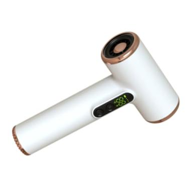 Imagem de Secador de Cabelo Sem Fio, Portátil, Baixo Ruído, 3 Engrenagens, Velocidade Ajustável, Recarregável, Secador de Cabelo, Adequado para Dormitório, Biblioteca, Acampamento Ao Ar