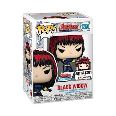 Imagem de Funko Pop! & Pin: The Avengers: Earth's Mightiest Heroes - 60th Anniversary, Black Widow with Pin, Amazon ExclusiveQ
