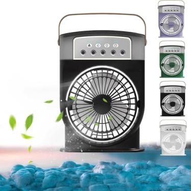 Imagem de YYGJYGOO Polarlux Ice Fan, Polarlux Air Cooler, Ventilador de nebulização portátil com 3 velocidades de vento, ventilador de refrigeração portátil com sistema de resfriamento de gelo para escritório