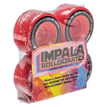 Imagem de Impala Rollerskates Roda de substituição Impala, pacote com 4, vermelha, 58 mm