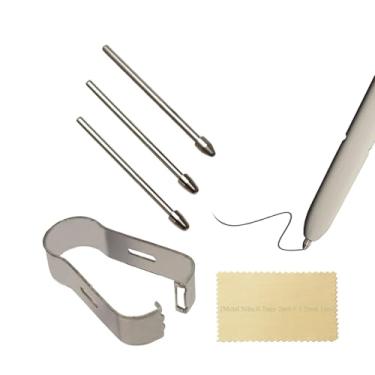 Imagem de (Pacote com 2 + 1 unidade) s23 Ultra Stylus canetas de substituição de pontas de metal, Galaxy tab s24 Ultra Pen Titanium Tips peças de reposição para Samsung Galaxy S23 Ultra, s24 Ultra