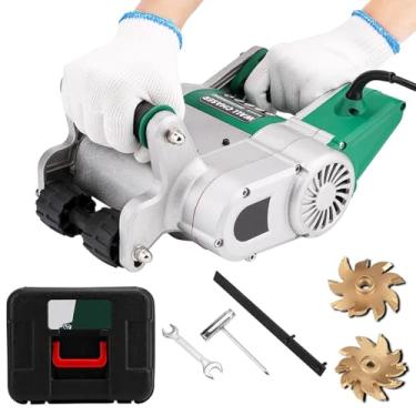 Imagem de Máquina de corte de ranhuras de parede 1100W, velocidade 1600 r/min, profundidade de entalhe 30 mm (ajustável), para tijolo aerado, ranhuras de concreto para parede de tijolo coberta de cimento