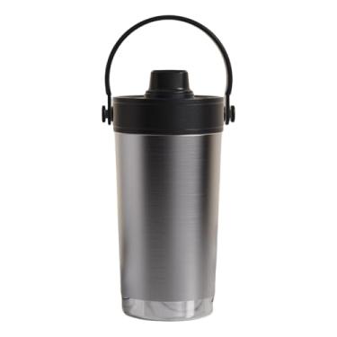 Imagem de Caneca de café de viagem de aço inoxidável 500 ml com revestimento interno de cerâmica, tampa à prova de vazamento, alça e canudo - isolamento a vácuo de parede dupla, sem BPA, perfeita para bebidas